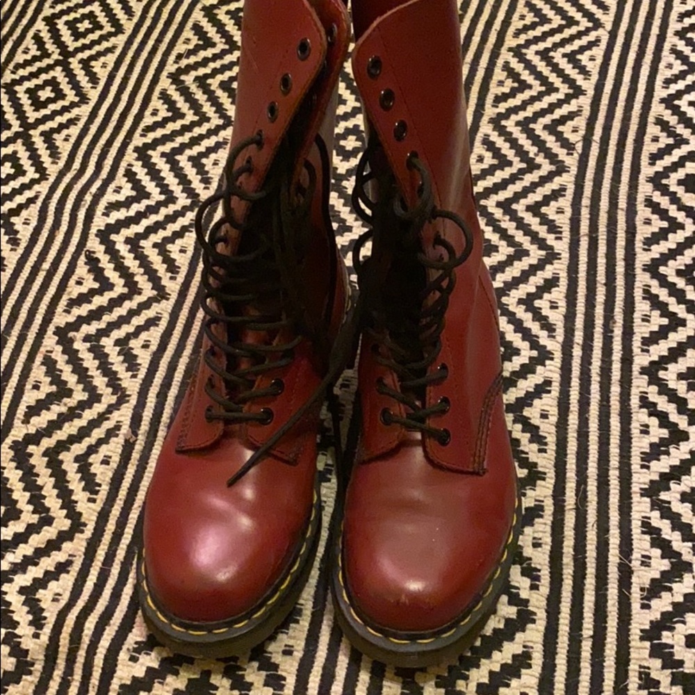 1460 Smooth Leather Tall Lace up Boots